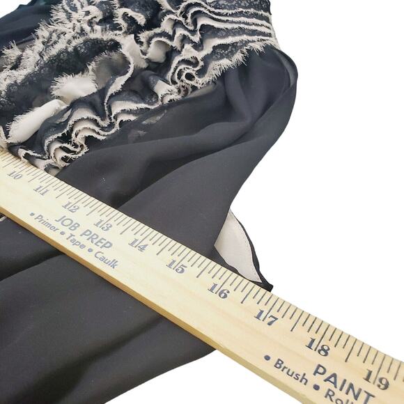 Neiman Marcus Robert Rodriguez Black Taupe Sleeveless Top Women's Small TCA - Picture 6 of 6